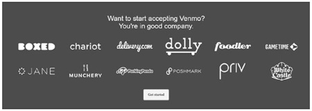 ●Venmoの「authorized partner apps」