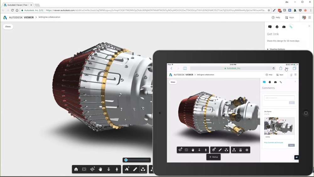 図1　ビューワー「Autodesk View」との連携