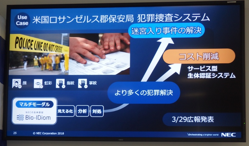 生体認証もっともっと Necがブランドを立ち上げ 組織を再編 日経クロステック Xtech