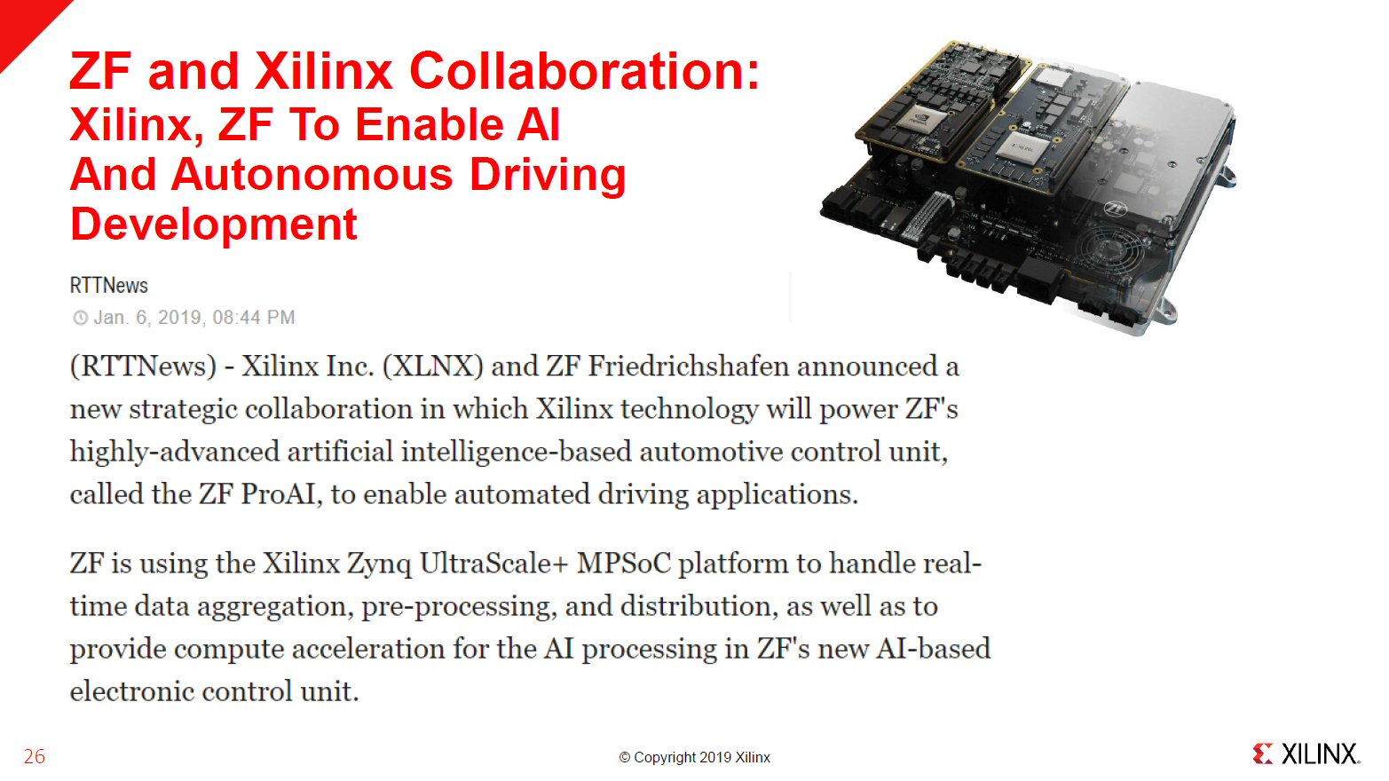 ダイムラーやzfが採用 Xilinxの車載fpga 日経クロステック Xtech