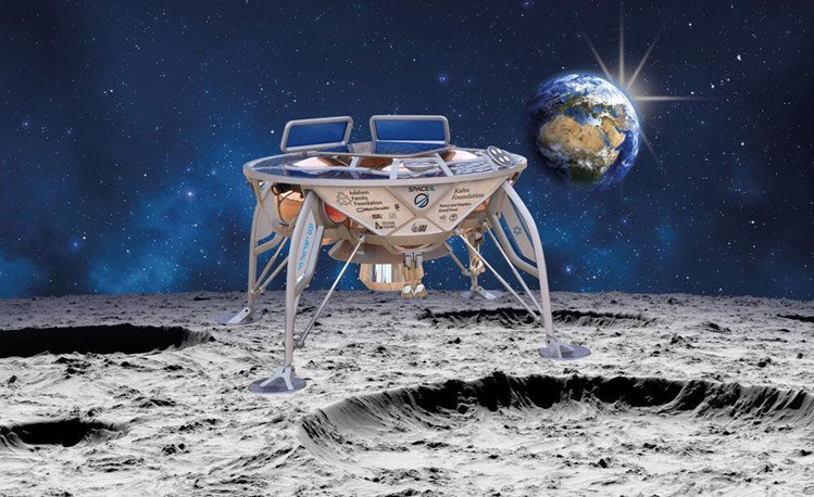 図1　イスラエルSpaceILの月着陸船「Beresheet」のイメージ