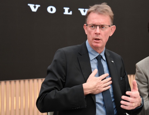 図2 取材に応じたVolvoのJan Ivarsson氏