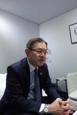 NTT取締役研究企画部門長の川添雄彦氏(写真:日経クロステック)