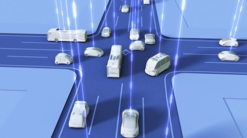 4Dデジタル基盤を活用した未来予測によって、将来的には信号のない交差点も実現できるという
