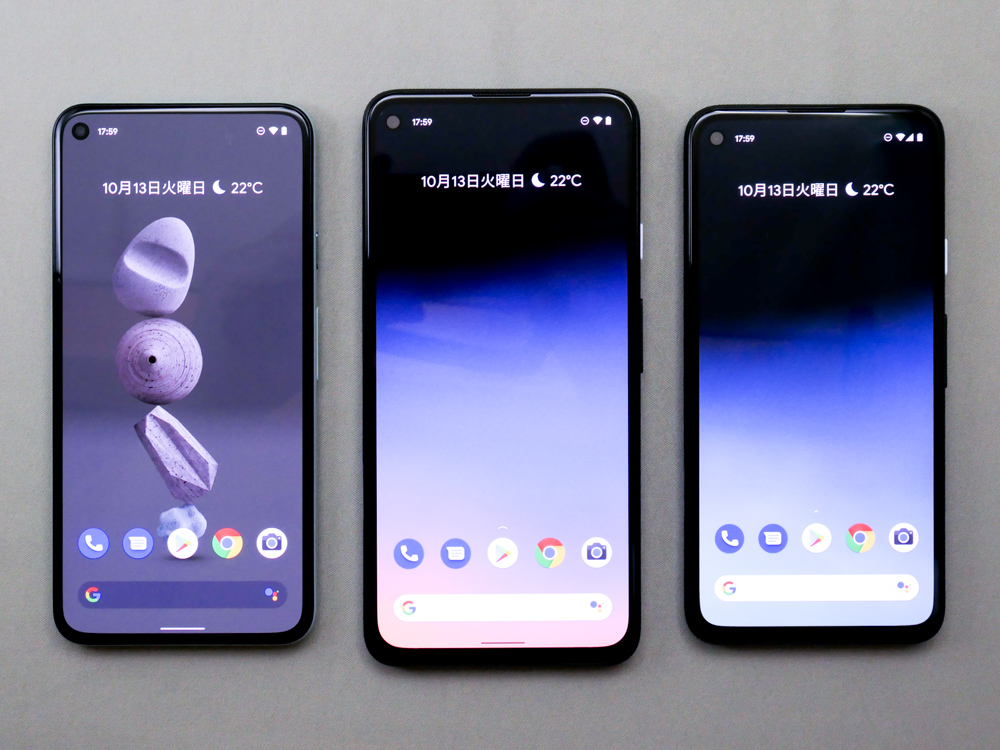 グーグル初の5Gスマホ「Pixel 5」「Pixel 4a(5G)」、従来機の グーグル初の5Gスマホ「Pixel 5」「Pixel 4a(5G)」、従来機の