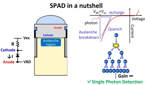 SPADとアバランシェ現象の説明