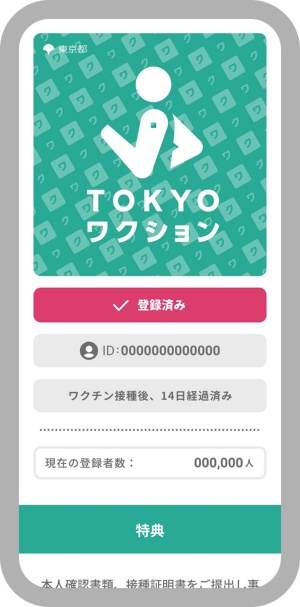 東京都が提供する「TOKYOワクションアプリ」の画面