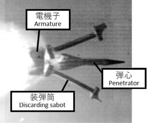 防衛装備庁が21年までに試作したレールガンの弾丸