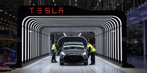 米Tesla（テスラ）がドイツ・ベルリンに建設している電気自動車（EV）工場。同工場では電池を内製化する（出所：Tesla）