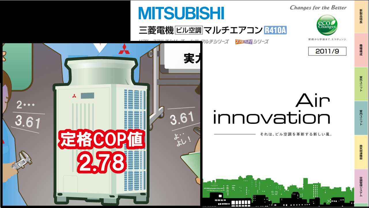 実測せずに「補正係数」でCOPを計算か、三菱電機の省エネ不正問題 | 日経クロステック（xTECH）