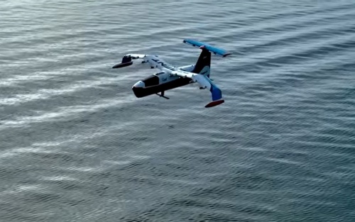 2022年秋に初飛行したリージェントの1/4スケールの機体。同社の動画をキャプチャーした（出所：リージェント）