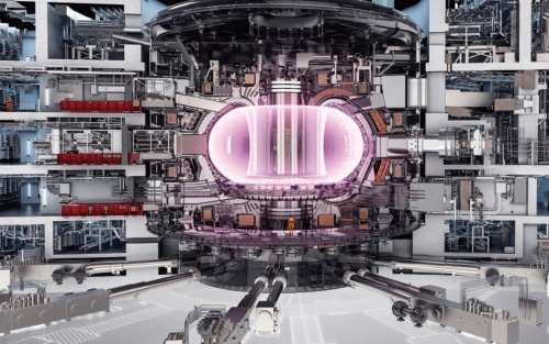 核融合発電の実現に向けて企業の参入が増える。画像は国際プロジェクトで建設する核融合実験炉のイメージ（出所：ITER Organization）