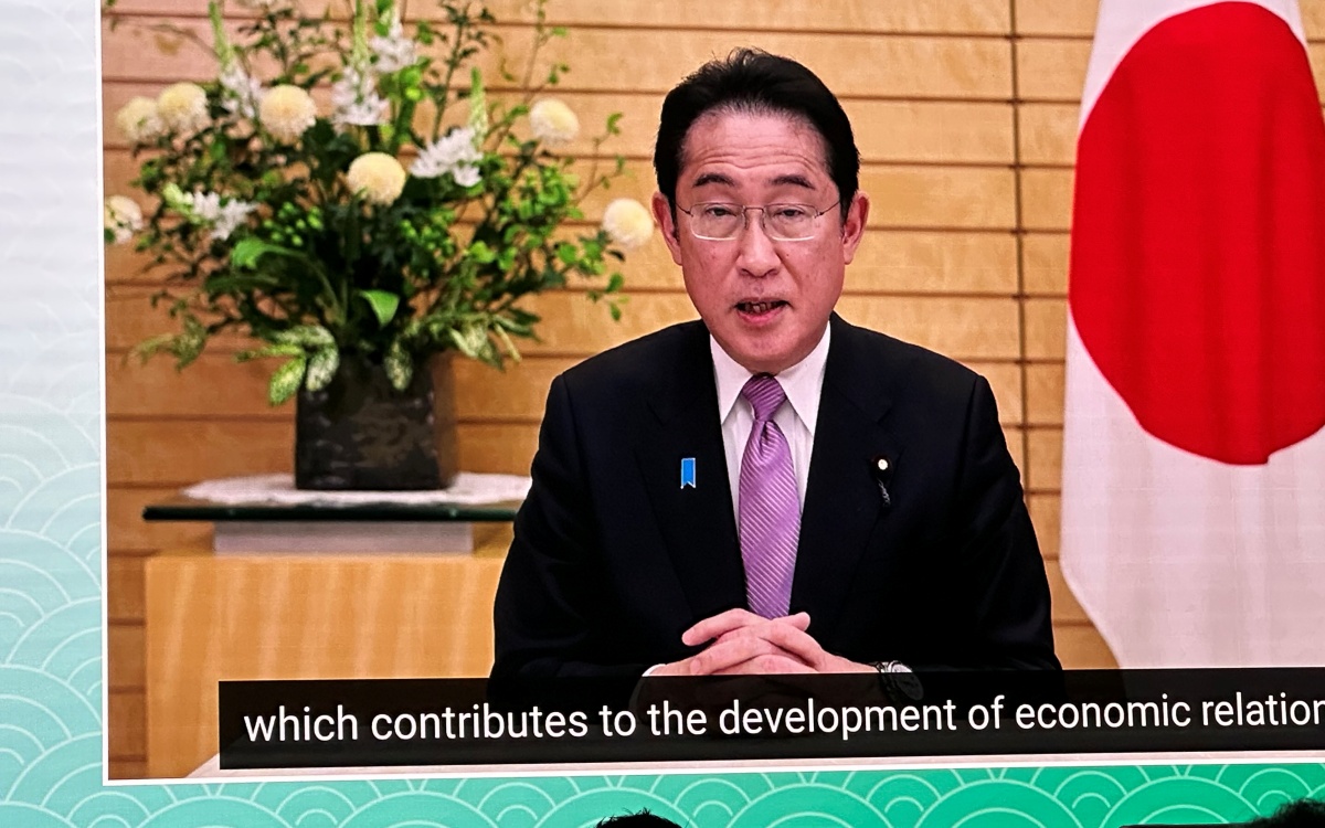 岸田首相はイスラエルとの連携に期待を寄せた（写真：日経クロステック）