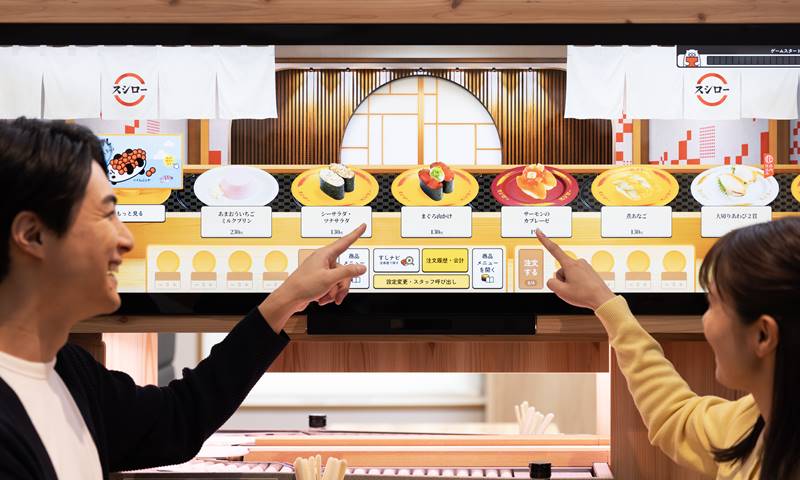 スシローのデジタル回転レーン「デジロー」、すしを流す開発過程は大変