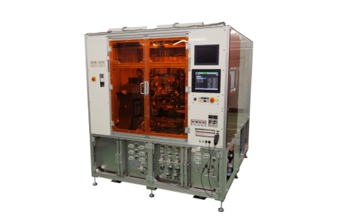 パナソニックコネクトは印刷技術で再配線層(RDL)を形成する装置を展示した(写真:パナソニックコネクト)