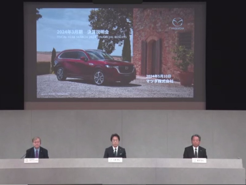 マツダ社長、「ラージ商品群の強化で過去最高益の更新を目指す