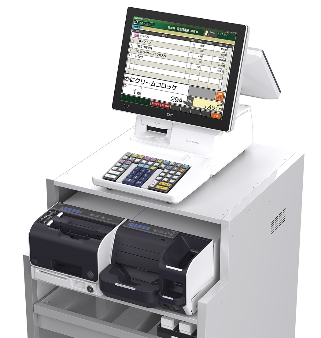 ☆購入時要コメント☆東芝テック 自動釣銭機 新紙幣/新500円硬貨