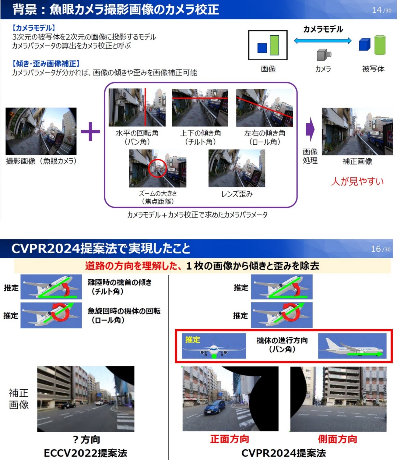 カメラ トップ 校正