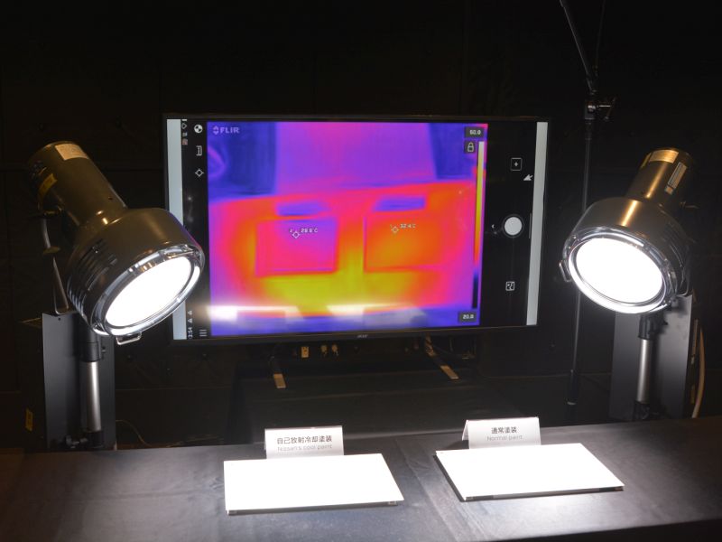 エネルギー使わず涼しいクルマ、日産など「放射冷却塗料」開発