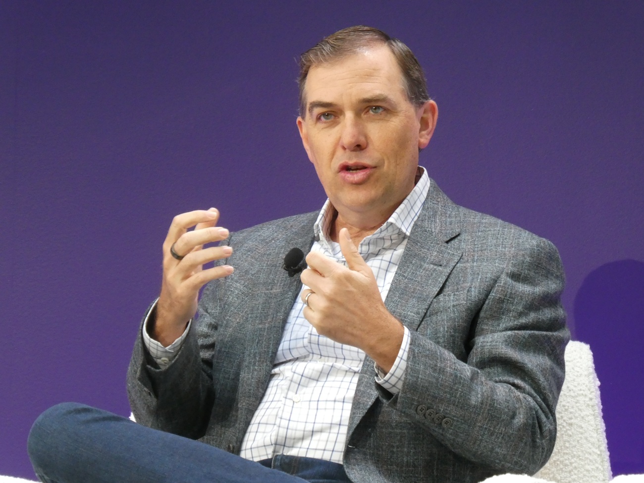 米Amazon Web Services（AWS）のマット・ガーマンCEO（2026年4月28日、米サンフランシスコ）