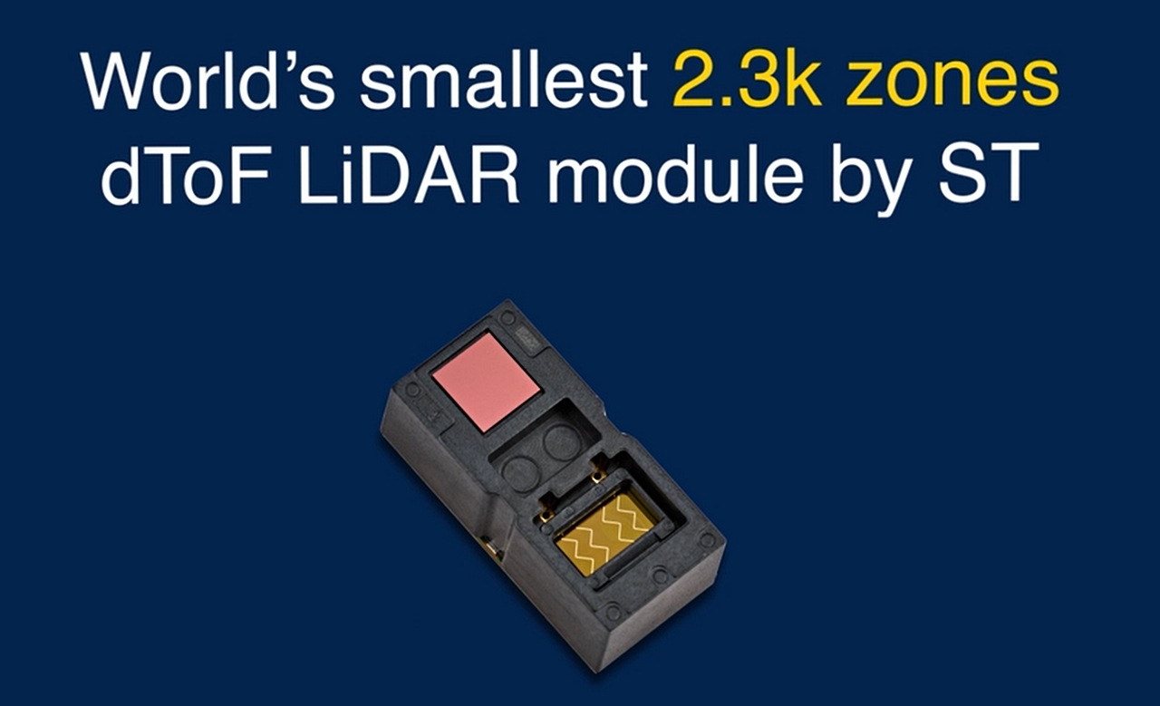 STマイクロ、dToFベースのオールインワンLiDAR ロボットやFA向け