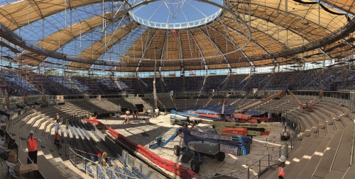 改修中のアリーナ内観(写真:Arup)
