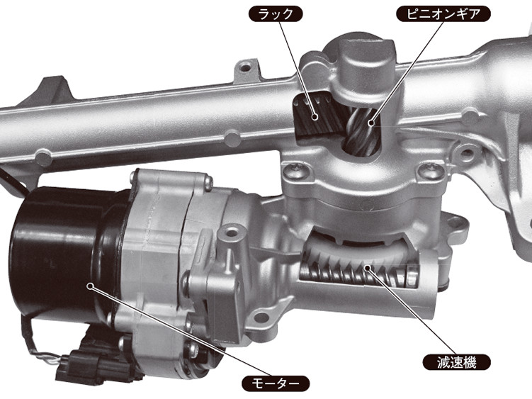 ステアリング操舵力を支援 モーターの配置で3方式 日経クロステック Xtech