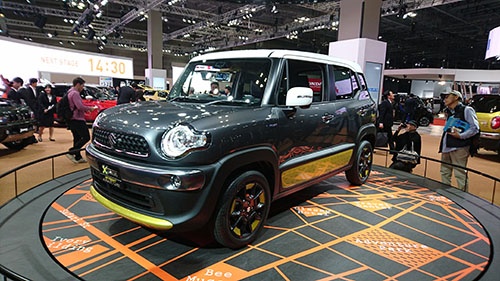 東京モーターショー2017に参考出品された「クロスビー」。ほぼ市販車そのものだった。