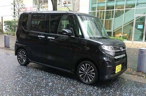 DNGA採用の第1弾となった新型「タント」。試乗したのはターボエンジンを搭載した「カスタム」だった。