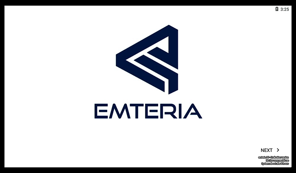 emteria.OSの初期設定ウィザード 