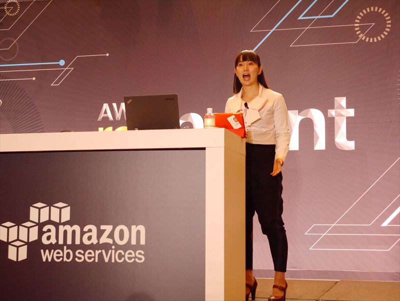 2014年開催の「re:Invent」でのスピーチの様子