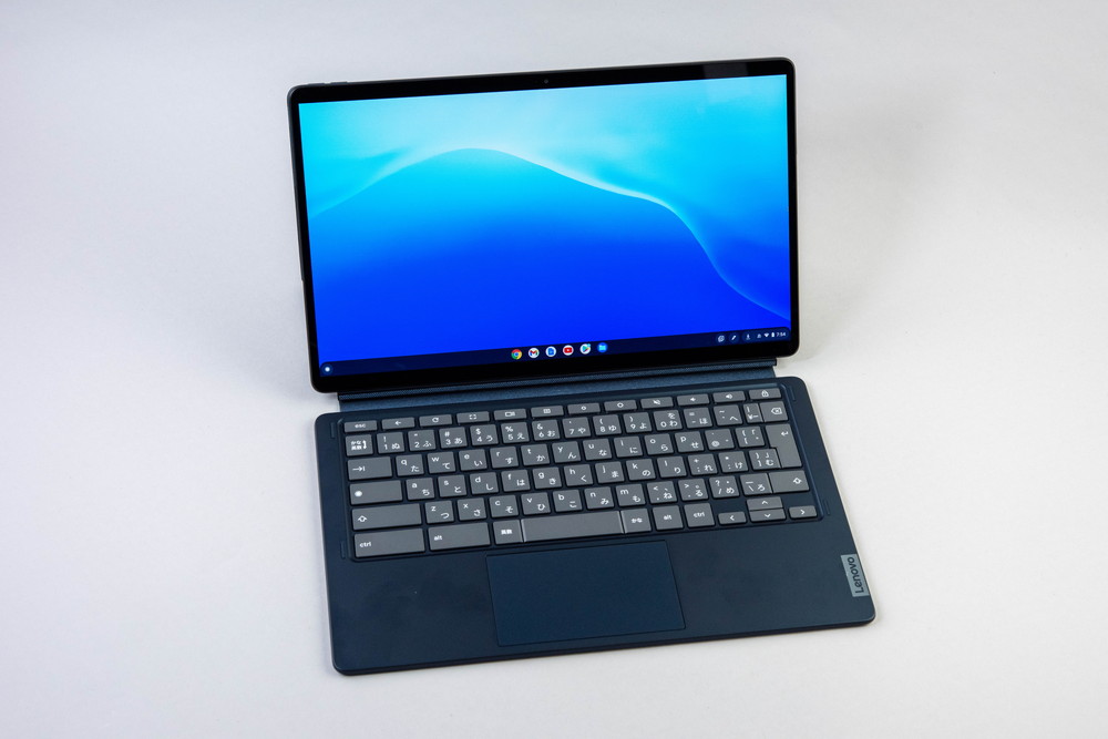 IdeaPad Duet 560 Chromebook、画面は大きく美しくなったがキーボード 