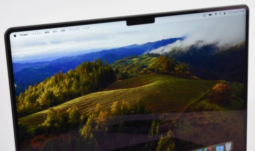 ディスプレーは非常に美しい。切り欠きも慣れると気にならない。