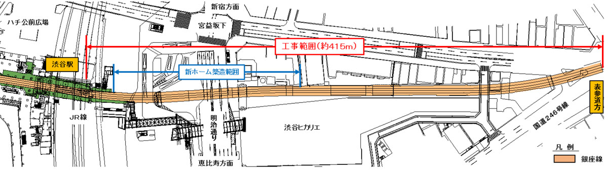 全体平面図（資料：東京メトロ）
