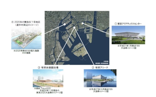 東京都が“3大アリーナ”と選手村の建設現場を公開