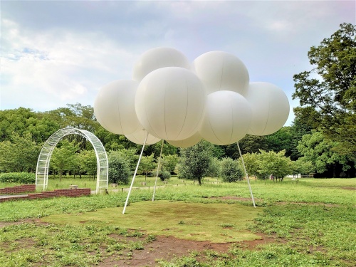 藤本氏の雲のようなパビリオン「Cloud pavilion(雲のパビリオン)」(写真:日経クロステック)