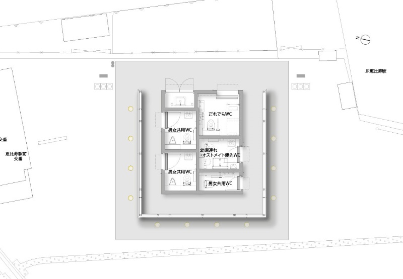 白いアルミルーバーに覆われた箱 恵比寿駅西口に誕生した佐藤可士和氏の公衆トイレ 日経クロステック Xtech 白いアルミルーバーに覆われた箱 恵比寿駅西口に誕生した佐藤可士和氏の公衆トイレ 日経クロステック Xtech