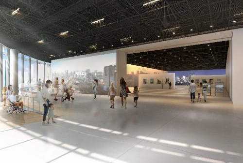 約1500m<sup>2</sup>ある展示室(資料:JR東日本)