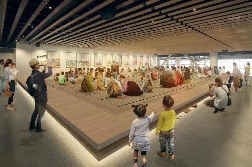 約200m<sup>2</sup>ある畳エリア(資料:JR東日本)