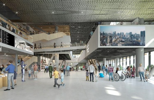 文化創造棟のエントランス(資料:JR東日本)