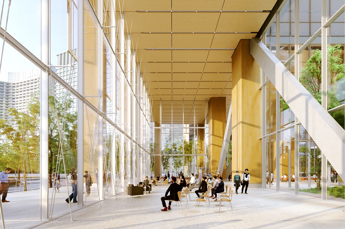 東京海上の新本店ビル、20階建て高層木造のイメージが明らかに（2