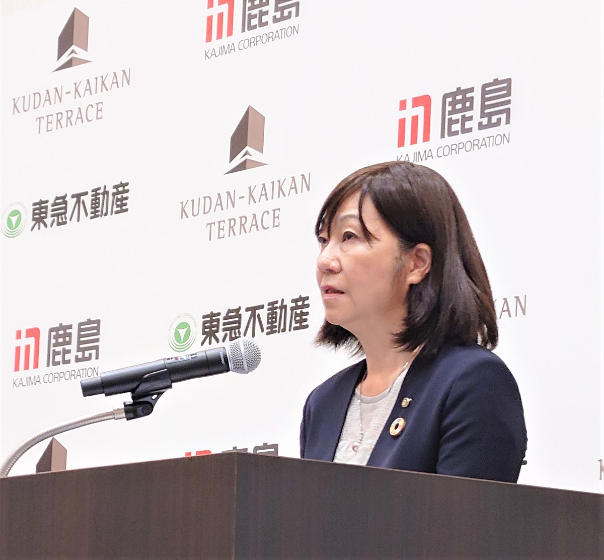 東急不動産の榎戸明子取締役常務執行役員（写真：日経クロステック）