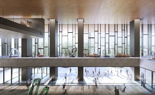 新社屋「TODA BUILDING(TODAビル)」の低層部イメージ(出所:戸田建設)