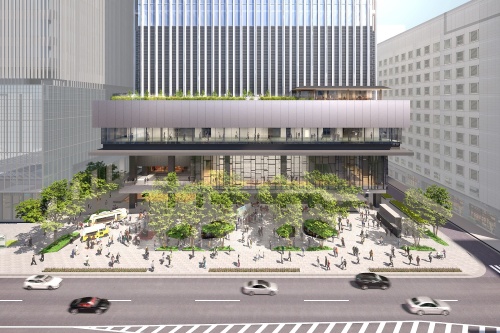 TODAビルの前に設ける広場のイメージ(出所:戸田建設)