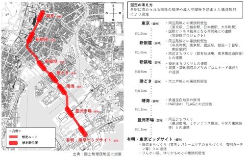 東京都が2022年11月25日に公表した「都心部・臨海地域地下鉄」の計画案（出所：東京都）