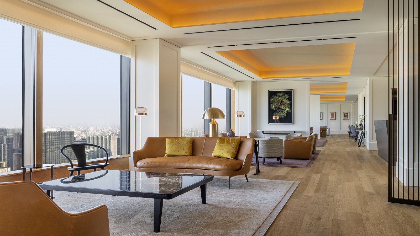 400m<sup>2</sup>を超えるブルガリ スイートは、幾つもの部屋が連続する（写真：Bulgari Hotels ＆ Resorts）