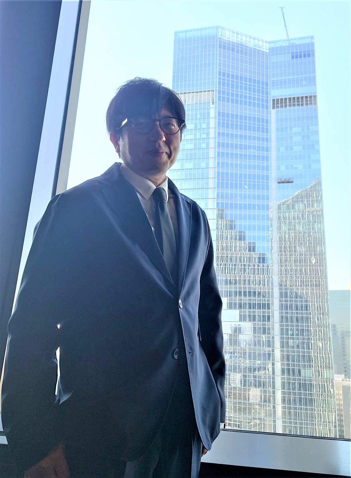 TOKYO NODEの仕掛け人である森ビルの杉山央氏（写真：日経クロステック）