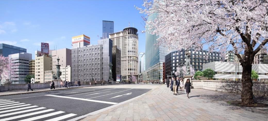 首都高速道路を地下化した後の日本橋のイメージ（出所：首都高速道路会社）