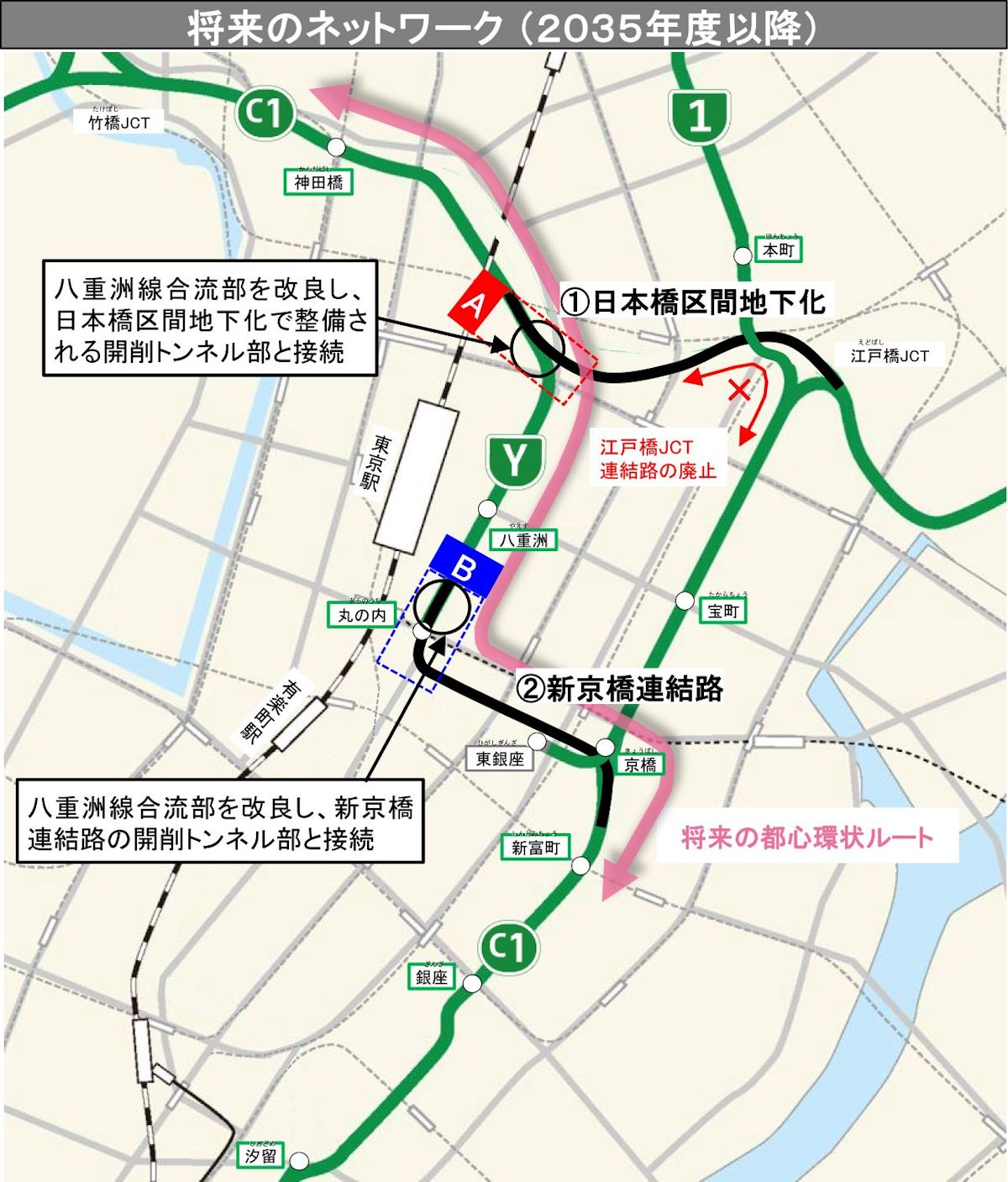 銀座囲むKK線が2025年4月廃止、首都高地下化のトンネル工事着手 | 日経クロステック（xTECH）