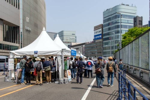 首都高速道路の日本橋区間地下化事業ブース(写真:大上 祐史)